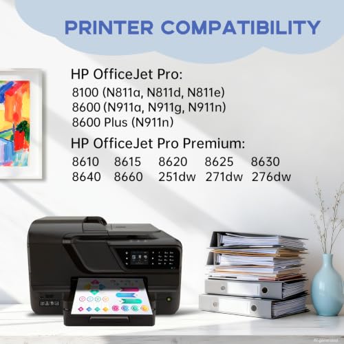 Image of Miss Deer 950 951 XL Combo Pack,Compatible Replacement for HP 950 951XL,Work with Officejet Pro 8610 8600 8620 8630 8640 8100 8615 251dw 271dw 276dw,8 Pack