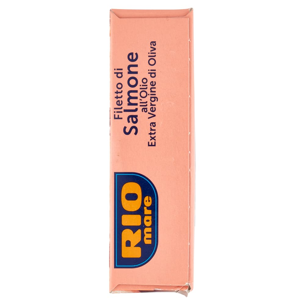 12x Rio Mare Gegrilltes Lachsfilet mit nativem Olivenöl extra, reich an Omega 3, 125 g + Italian Gourmet polpa 400g