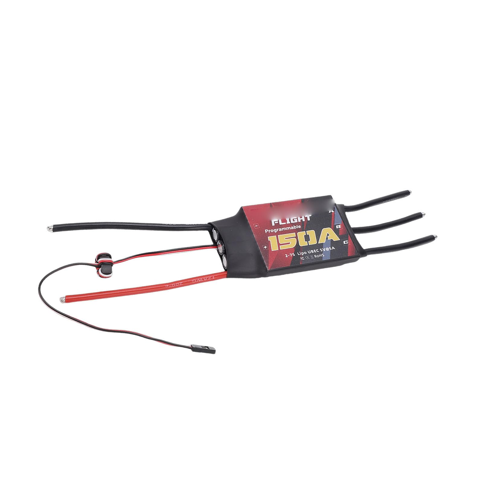Drone ESC 150A, Stabilny, Bezpieczny, Bezszczotkowy Elektryczny Regulator Prędkości do Wielowirnikowego Quadcoptera ze Stałym Skrzydłem, z Zabezpieczeniem Przed Przegrzaniem i