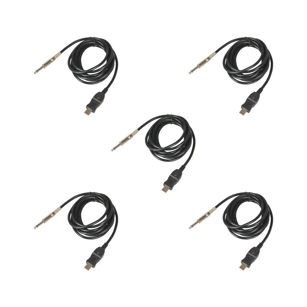 5 zestaw 300 cm gitara basowa 1/4 6,3 mm jack na złącze USB adapter kabla instrumentu