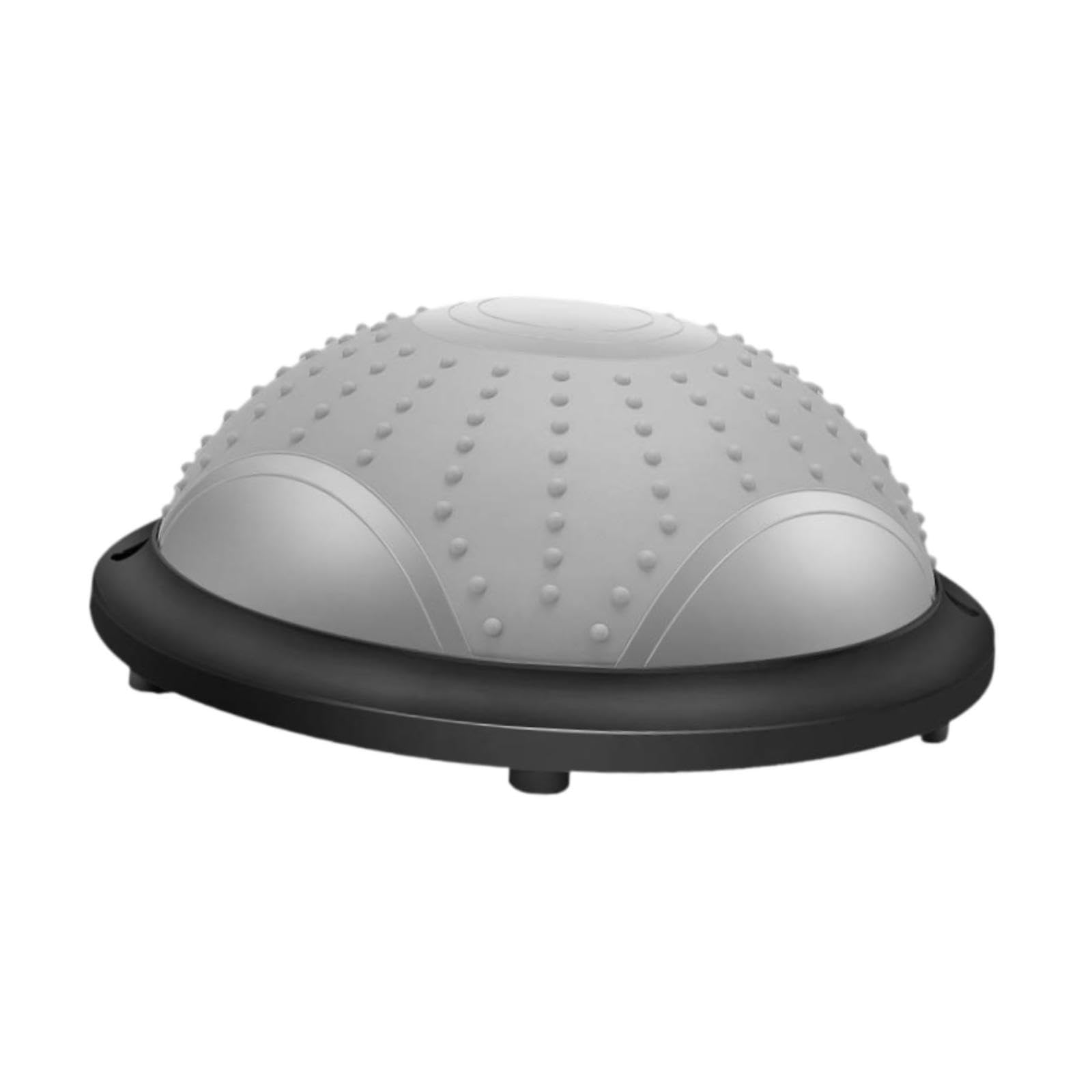 Balance Ball Semicerchio Pilates Fitness Ball Dispositivo di Allenamento con Materiale in PVC E PP Antiscivolo per Un Uso Versatile a Casa, Grigio