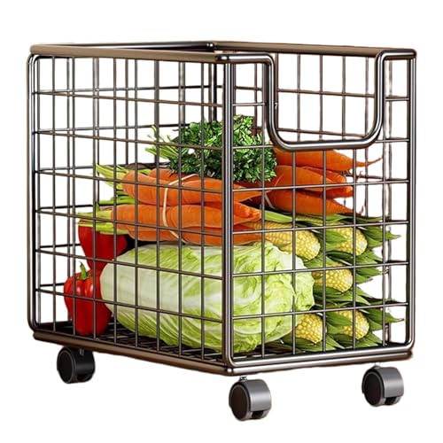Genérico Carro Organizador De Cocina | Organización De Suelo Y Carro De Almacenamiento | Organizador Portátil Giratorio 360° para Cocina, Despensa, Lavandería, Baño, Frutas, Verduras Y