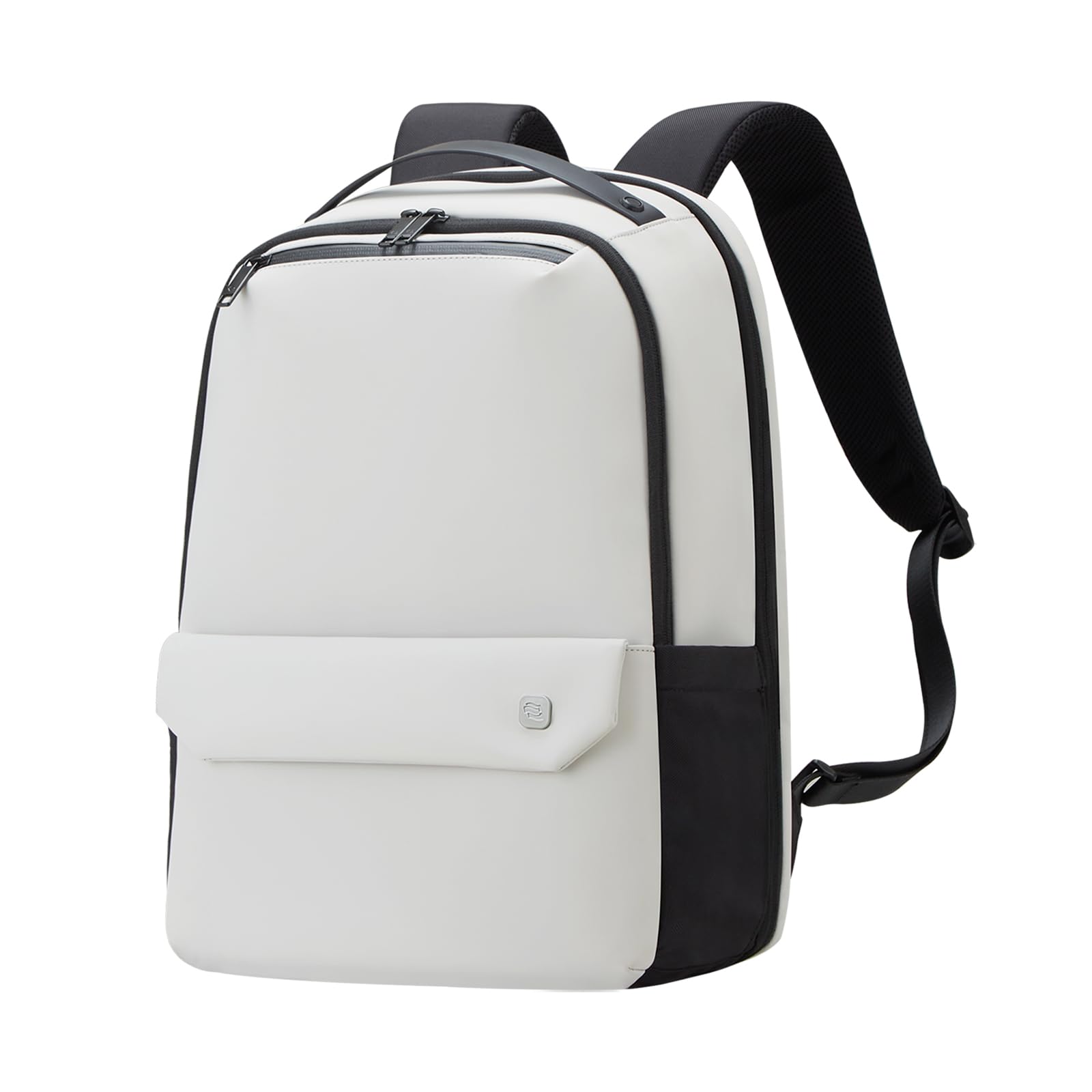 Hanke Carry on Backpack Toiletry Travel Laptop Backpack for Men & Women, Durable Rucksack Weekender Bag Daypack(Salt White)