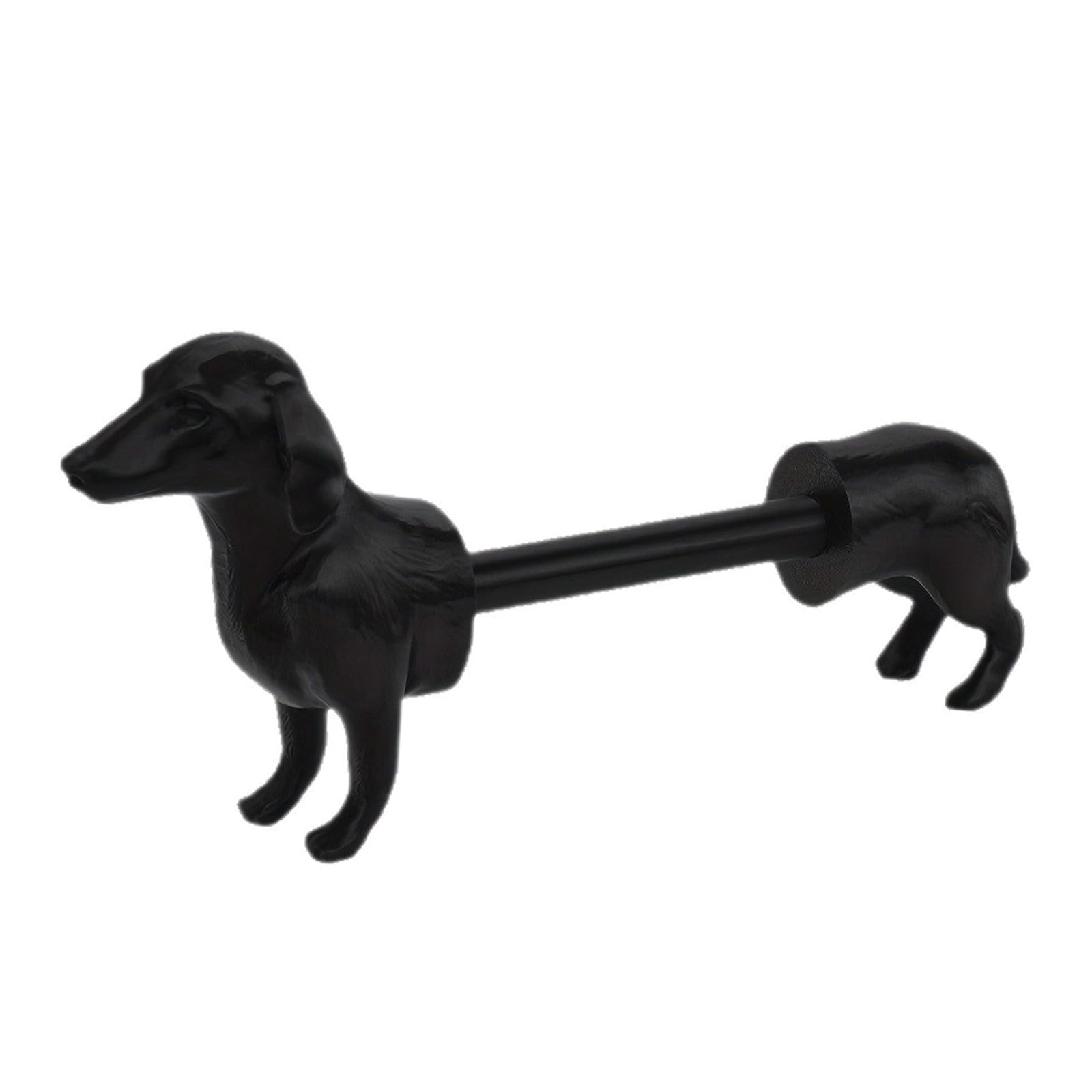 Osniyaw Black Dog Shape Roll Paper Holder Plastic Toilet Holder Space Saving Tissue Organizer For Kitchen Bathroom Office Office Paper Stand