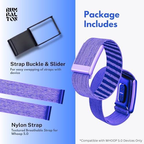 Image of Nylon Strap Compatible with Whoop 5.0 Band Strap - Durable, Adjustable Fitness Tracker Strap | Breathable, Comfortable Bands for Workout, Sleep, and Health Monitoring (Device Not Included)