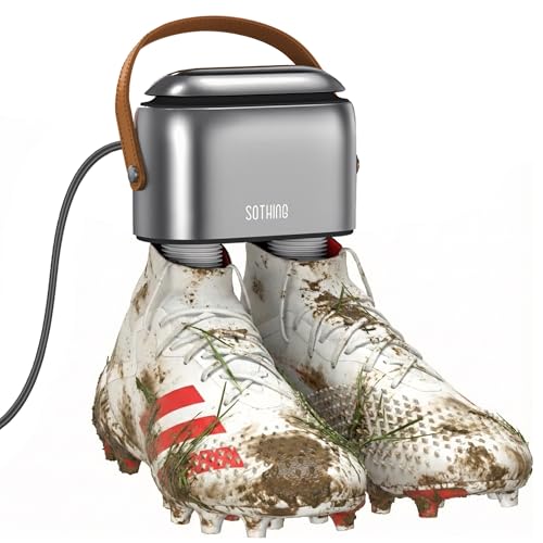 SOTHING Professional Football Boot Dryer – Rapid 95W Shoe Dryer for Elite Kit Maintenance, Ozone Fresh Tech, 3 Heat Settings (45°C–65°C) & 1-9H Timer, Premium Boot Dryer UK for All Sports Footwear