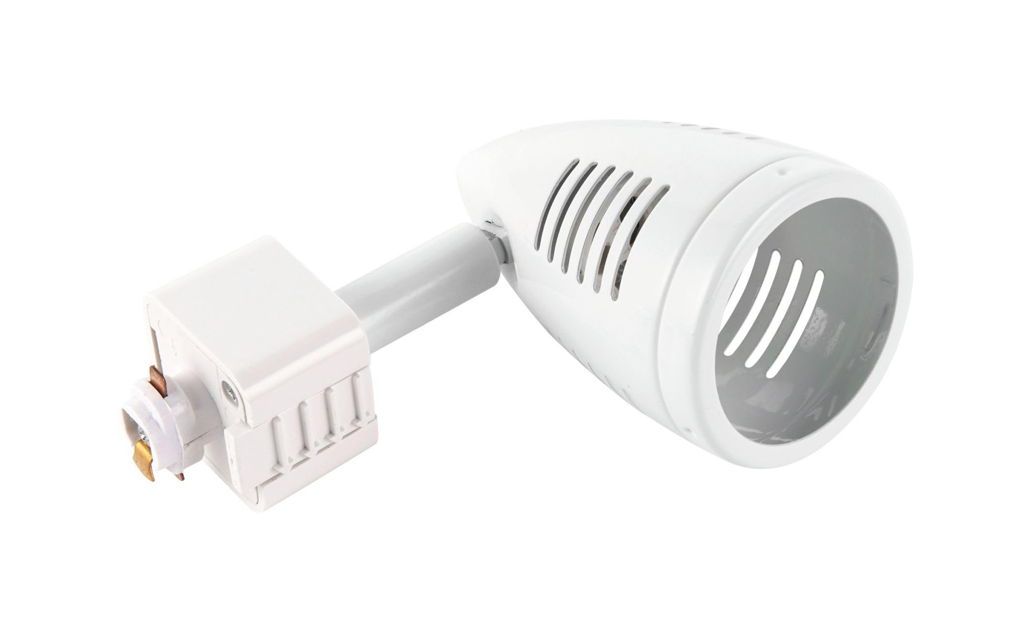 Saxby Bullett 50W Gloss White Mains Voltage GU10 Halogen Track Head Spot Light