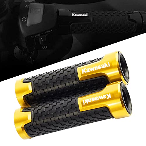 カワサキニンジャ300 400 ZX6R ZX9R ZX12R Z800 Z750 Z250 ER6N / F7 / 8 '' 22MM高品質モーターサイクルハンドルグリップレハンドルバーグリップハンドルバー