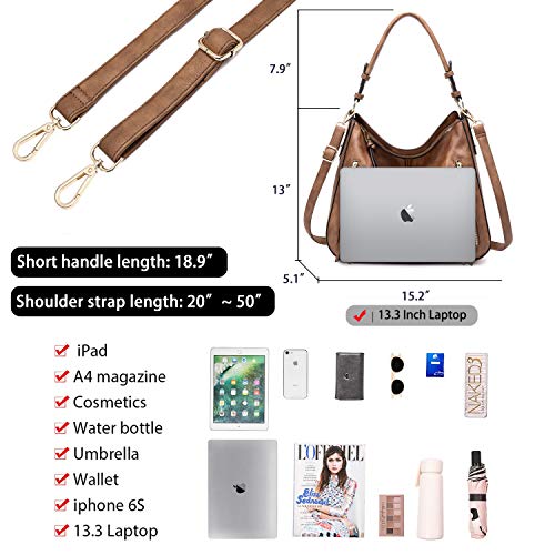 Image of lapsting Hobo Bags for Women Handbags Purse Ladies Boho Shoulder Bag Crossbody Purses Faux Leather