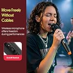 Portable VHF Wireless Microphone System - Professional Battery Operated Handheld Dynamic Unidirectional Cordless Microphone Transmitter Set w/Adapter Receiver, for PA Karaoke DJ Party - Pyle PDWM91