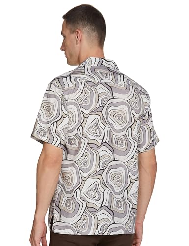 Image of Spykar Men's Relaxed Fit N /A Half Sleeve Printed Casual Shirts