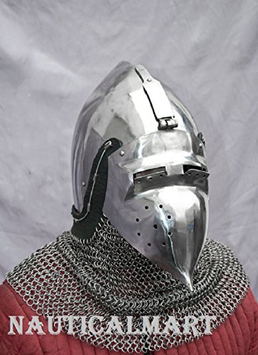 NauticalMart Medieval Pig Faced Bassinet Armor Helmet