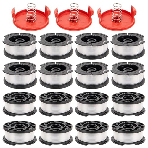 Image of KAKO AF100 Spool for Black Decker Weed Eater String, 0.065 inch 30ft Autofeed Spool for Black Decker AF100 Replacement Spool, Replace GH600 GH900 Spool for Black Decker Weed Eater Spool(16+3+3)
