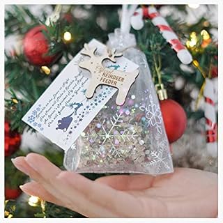 2X Magical Reindeer Food -Biodegradable Magic Glitter Dust Oats - Father Christmas Eve Box Filler- Kids Craft Activity Tradition Handmade Rudolph B1(2 x Reindeer Food)