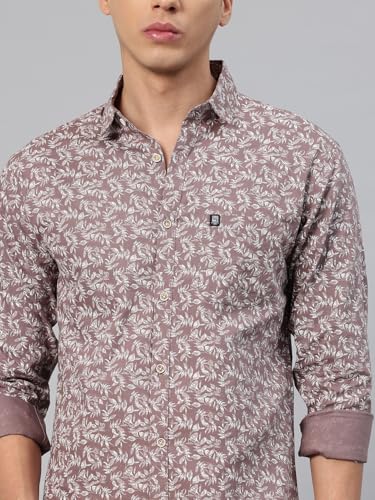 Image of Majestic Man Men's Stylish Floral Print Slim Fit Casual Shirt - Pure Cotton| Full Sleeve | Trendy & Comfortable