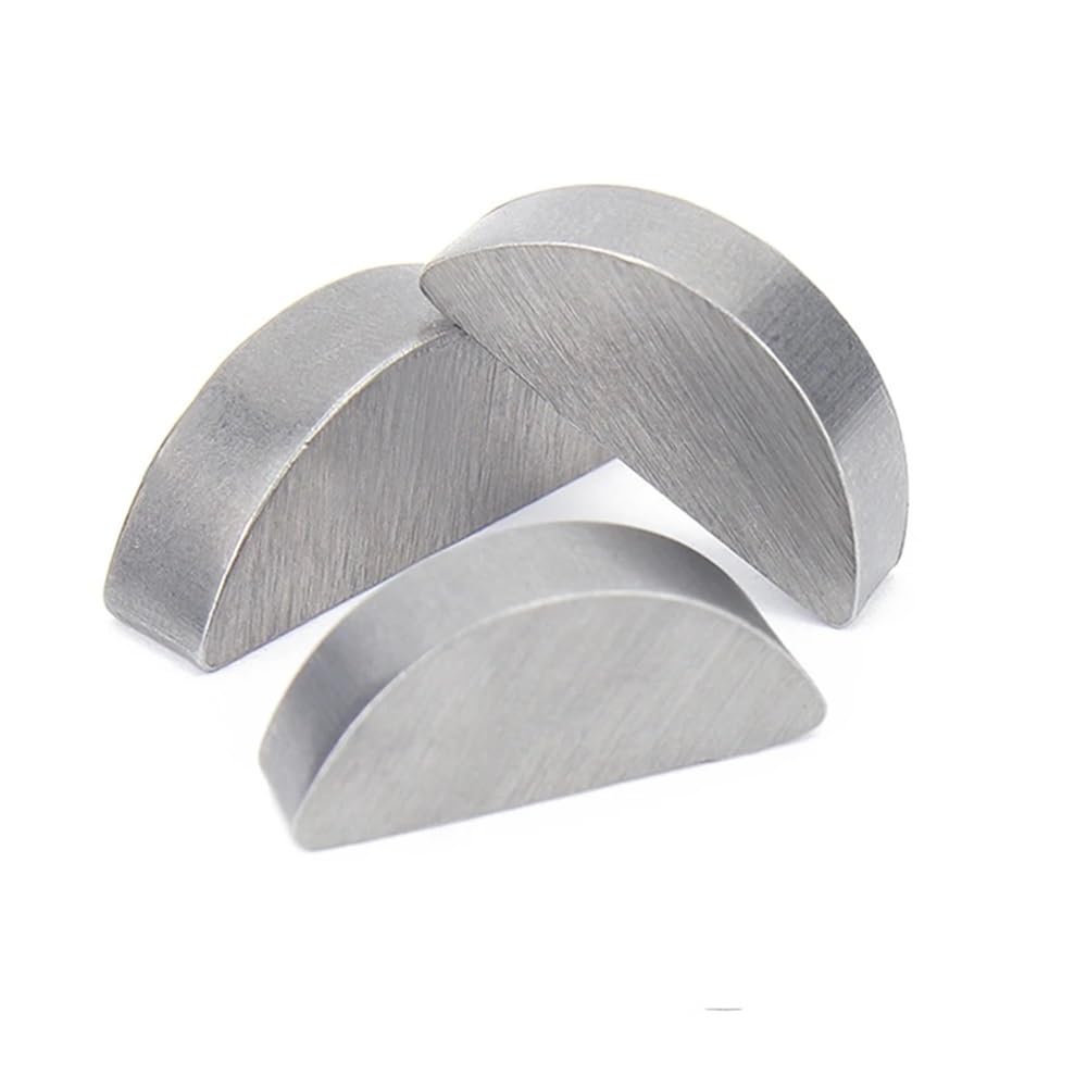 RWRAPS 2/5/10/20/50pcs M2 M2.5 M3 M4 M5 M6 M8 M10 Carbon Steel Metal Shim Semi-Circular Half-Moon Bond Key Washers Hardware (Size : 8x32x13 (5pcs))