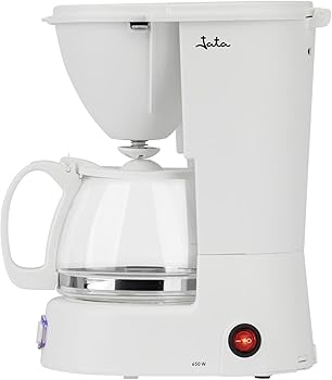 JATA JECA1752 - Cafetera de goteo de 2 a 8 tazas. Jarra de cristal de 750 ml con tapa. Sistema antigoteo. Filtro permanente. Desconexión automática. Ahorro energético. 650 W de potencia2