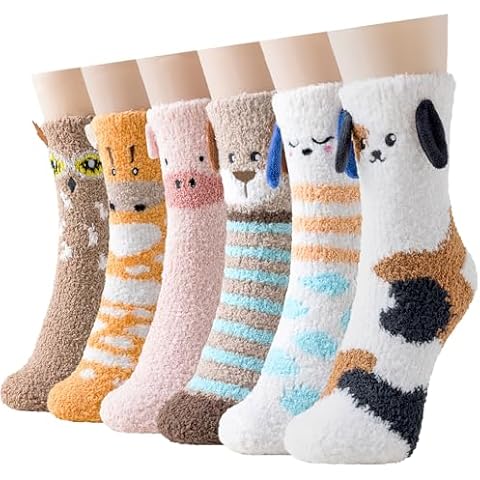 Niofind Fluffy Winter Bed Socks for Women Cover