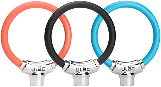 BIENKA Mini Zinc Alloy Security Key Cable Lock for Bicycle Strong Anti-Theft Bike Lock Small Motorcycle Safety Cycling Bicycle Locks Lock (Color : Orange)