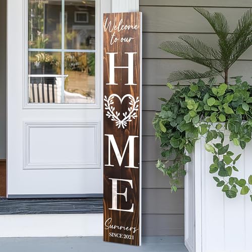 Personalized Welcome Sign for Front Door, Custom...