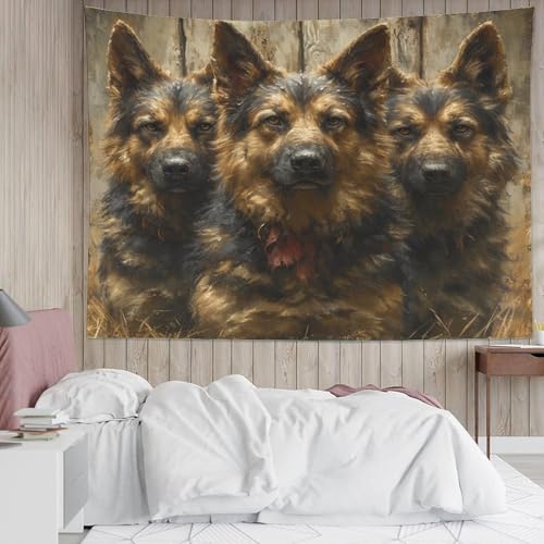 Art mural berger allemand 3D grande tenture en tissu pour sublimer votre salon
