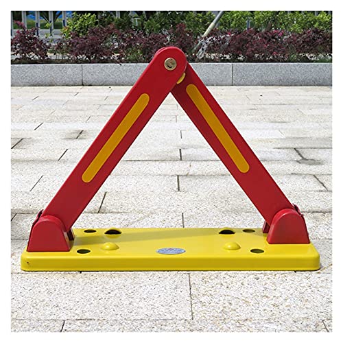 Barrera de estacionamiento plegable con cerradura de 410 mm con bloqueo reflectante para poste de estacionamiento Bloqueo de estacionamiento manual de 3 llaves Bloqueador de estacionamiento de acero (