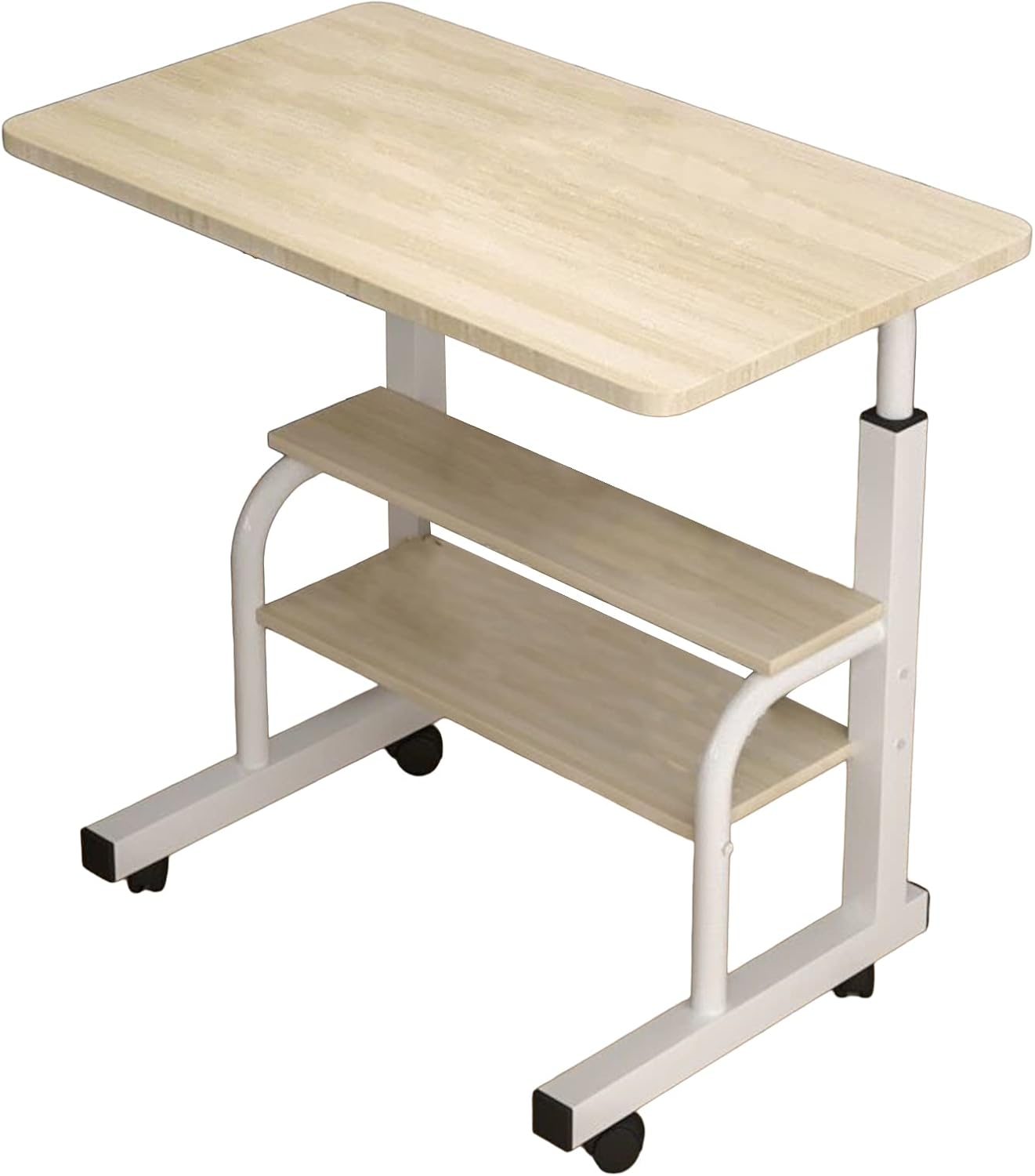 Standing Desk Adjustable Height, Computer Desk with Casters