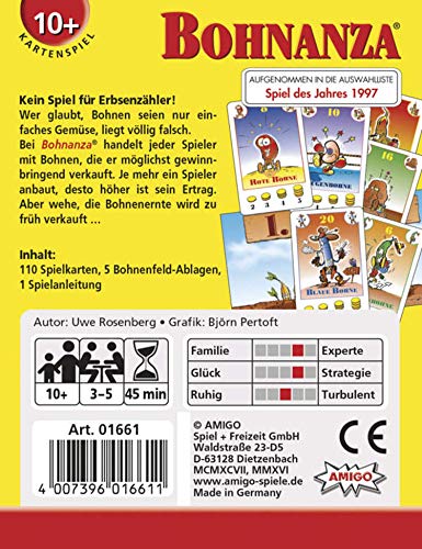 Amigo 01661 Bohnanza Game for 10 Jahre to 99 Jahre, Multicolor, Small - Image 3