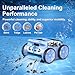 (2025 New) Robotic Pool Vacuum, Robotic Pool Cleaner for Inground Pools, Pool Robot with Smart Navigation, Floor/Wall/Waterline Cleaning, 180 Mins Runtime for Pool Up to 2100 Sq.ft