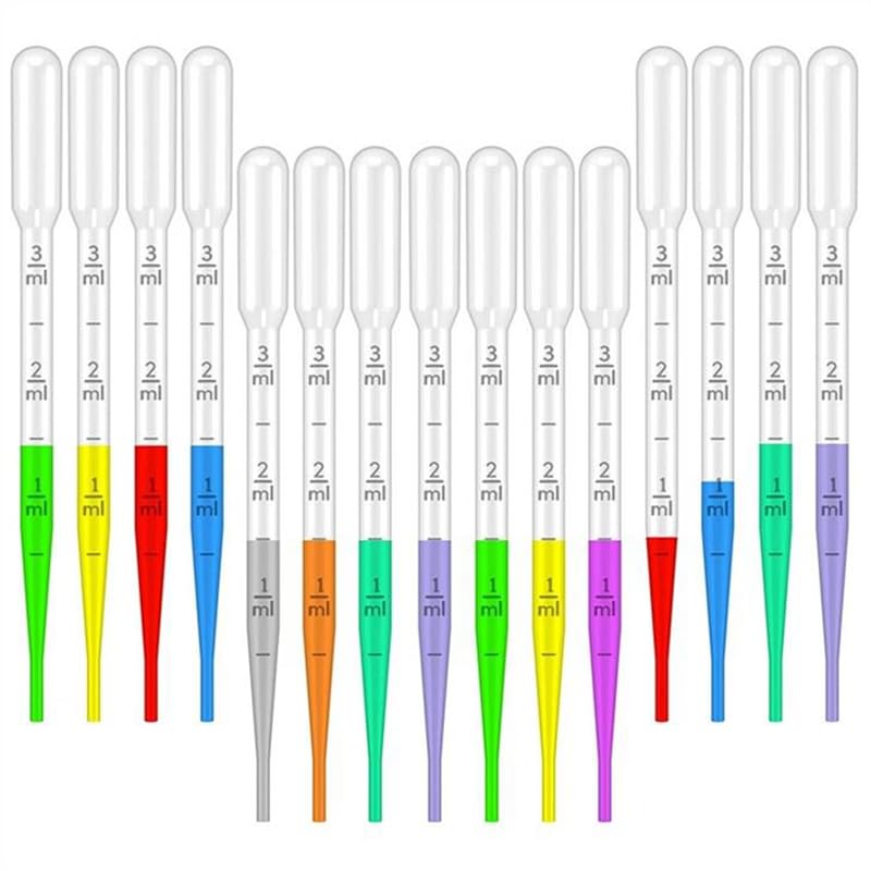 Pipeta, 20 pipetas Pasteur de transferencia desechables de 1 ml, 3 ml, 5 ml y 10 ml con e. Suministros de laboratorio.(10ml)