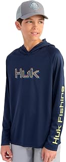 pursuit Long Sleeve Graphic Hoodie para niño, ligera, protección solar superior, camisa de pesca de secado rápido