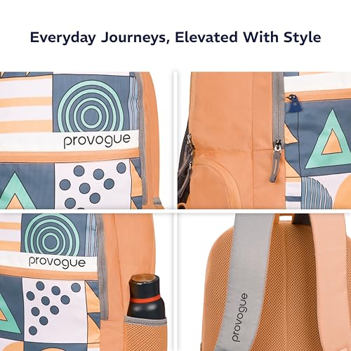 Image of Provogue Blaze Laptop Backpack 35L with 2 spacious compartments and Rain Cover - School Bag for Girls | Girls School Bag, College Backpack for Women and Men with Laptop compartment