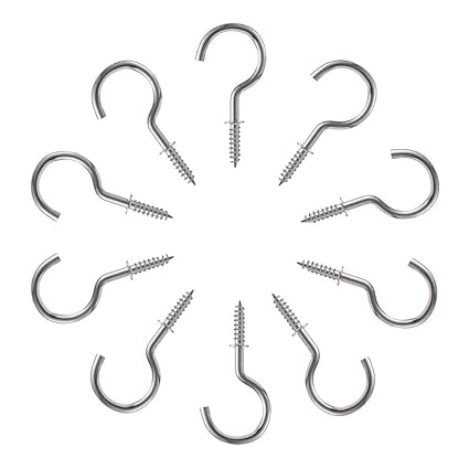 e-INFINITY Cup Hook Screw/Key Hangers (1.5 inch x 20 Pieces)