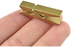 50 Pack Gold Clothes Pins: No-Rust, No-Fall, the Perfect Laundry Accessory