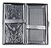 Cigarette Case Victorian Style Metal Holder for Regular, King and 100's Size Pocket Protective Security Wallet (ES100, Silver)