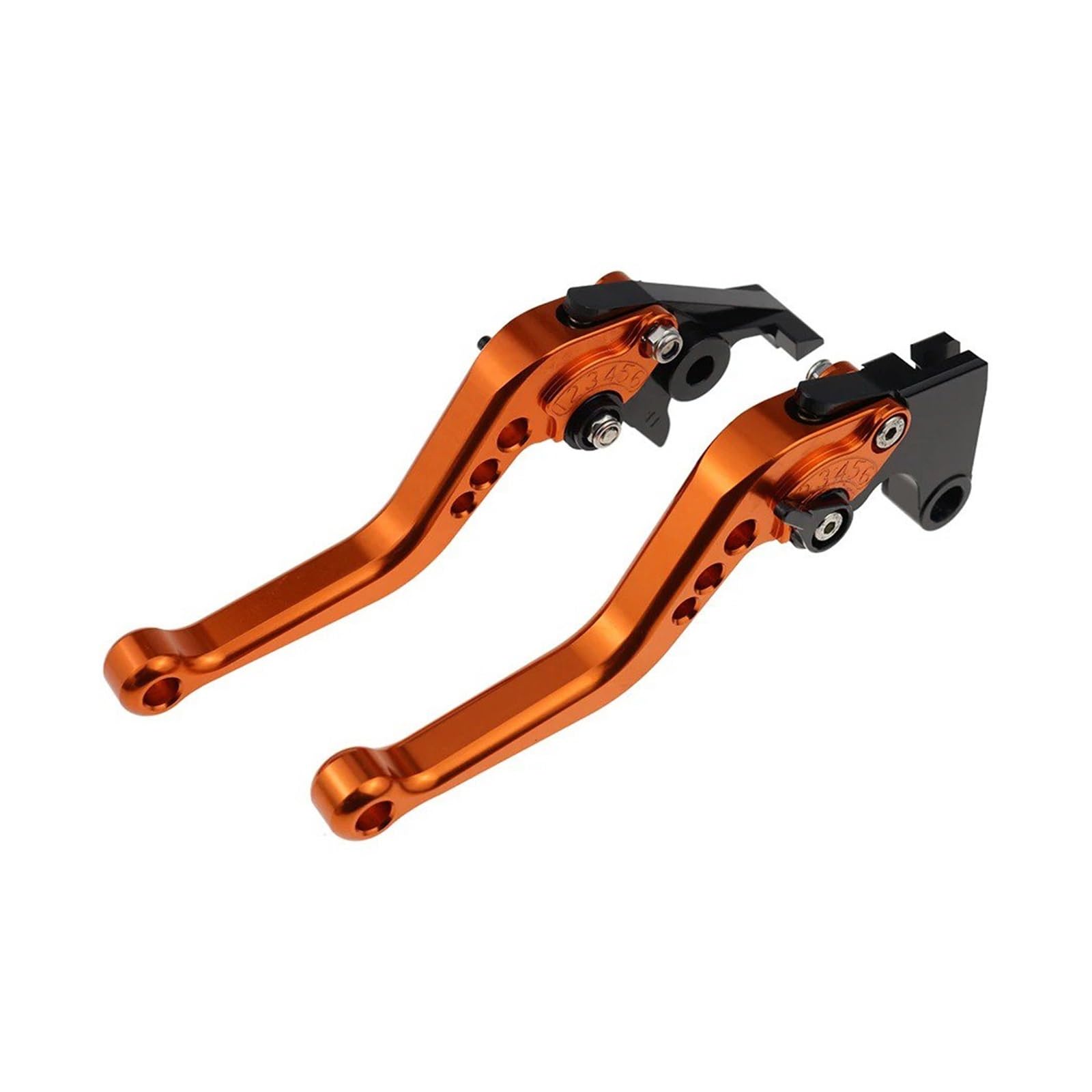 Ragpukmuan A-Orange Motorbike Hand Brake For Gsxr600 For Gsxr750 2004-2005 For Gsx-R600 For Gsx-R750 Motorcycle Cnc Short Brake Clutch Levers Adjustable Handle Parking Tool(A-Orange)