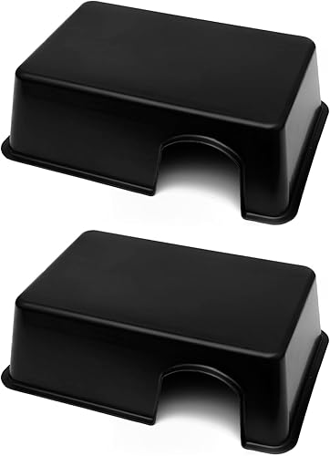 Miniatura 3 de Jungle Bob - Caja de piel rectangular para reptiles y serpientes - Plástico duradero - Crea un retiro oscuro para reducir el estrés de las mascotas