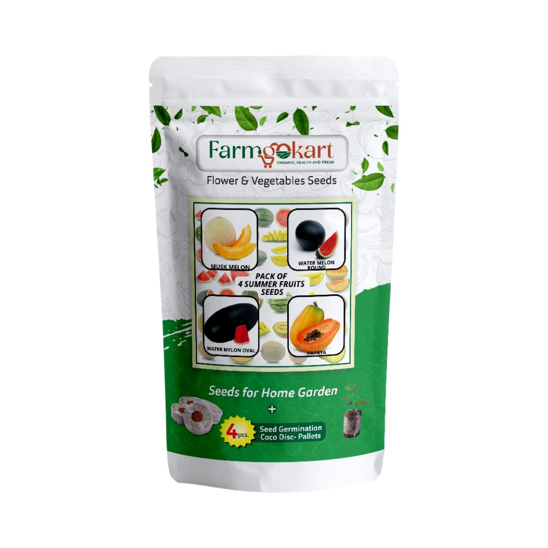 See full amazon price history chart for Farmgokart Combo Pack Of 4 FRUIT Seeds | MUSK MELON, WATER MELON ROUND, WATER MELON OVAL & PAPAYA | Easy To Grow | Best Suitable For Terrace And Home Gardening | With 4 Coco Disc - (VC-31) Farmgokart Combo Pack Of 4 FRUIT Seeds | MUSK MELON, WATER MELON ROUND, WATER MELON OVAL & PAPAYA | Easy To Grow | Best Suitable For Terrace And Home Gardening | With 4 Coco Disc - (VC-31) (B09PJG5C8F) Amazon Price History, Amazon Price Tracker