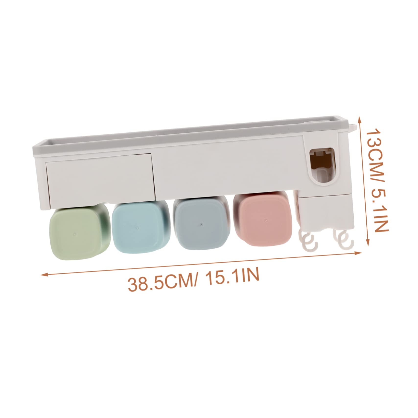 Juego de cepillo de dientes eléctrico y dispensador de pasta de dientes, para cepillos de dientes eléctricos y toallas, con soporte montado en la pared, estante de almacenamiento de baño de