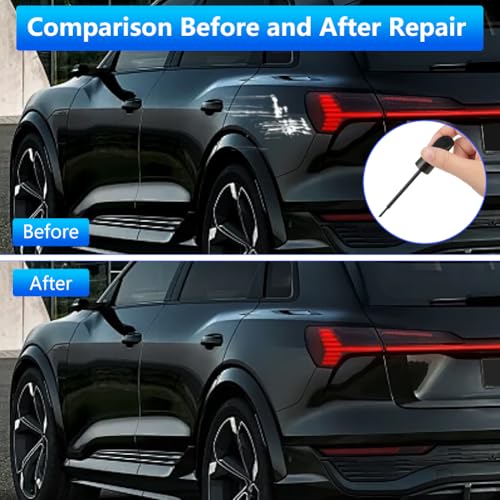 flintronic Lackstift Auto, Auto Kratzer Reparatur Stift, Lackstifte für Reparaturmittel, Lack Reparatur, Auto-Felgen Kratz Entferner und Farbtropfen an Autos,Motorrädern,Fahrrädern (Schwarz)