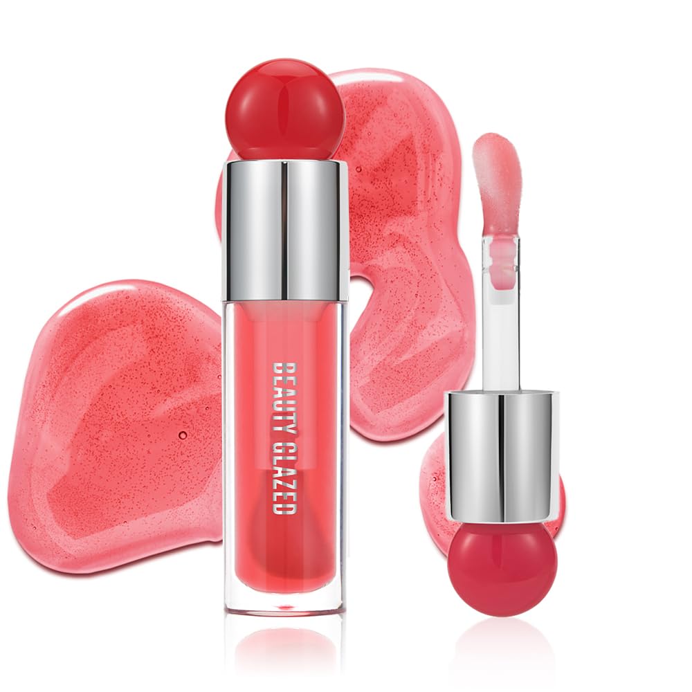 Beauty Glazed Color Variety Non-Sticky Ultra-Hydrating Nourishing Lip Oil Smooth Glossy Finish Luxurious Lip Glow Oil Shiny and