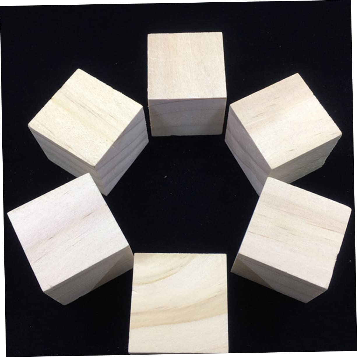 Cubo de Madera sin Acabado de 5cm, 15 Piezas, Bloques DIY