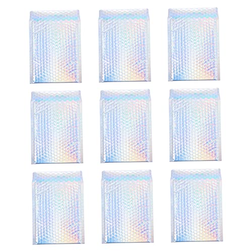 TEHAUX Envelopes De Armazenamento Holográfico 25 Peças À Prova De Choque Polegadas Sacos De Bolhas A