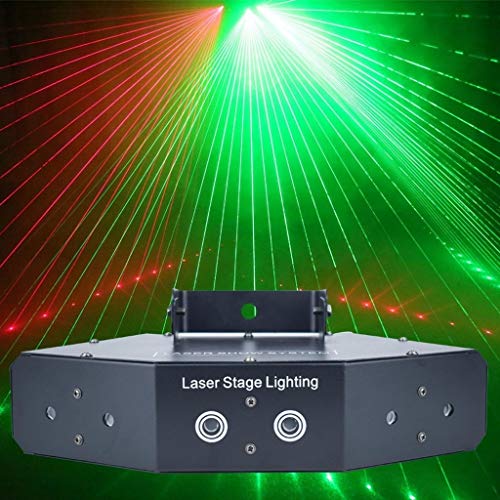 Lumière disco LED 6 lyres 50W RGBW DMX 512 avec télécommande MXCZZ