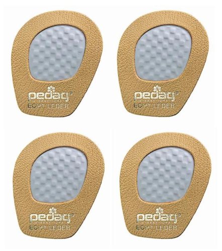 Pedag 132 Girl Self Adhesive Forefoot Grip for Pumps and Sandals, Tan Leather, One Size Fits All (Pack of 2)