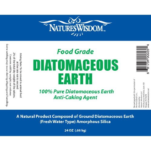 Natures Wisdom Food Grade Diatomaceous Earth 24 Oz. Pour Top #TOP3