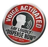 Voice Activated Say Loudly Dispense Now (2 Pack) - Sticker.