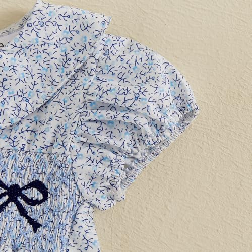 Summer Outfit Infant Baby Girl Clothes Floral Short Sleeve Romper Bodysuit Jumpsuit Tops3