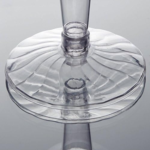 Flairware Set of 20 Elegant Wine Glasses | Multi-use Plastic Wine Goblets for Parties Weddings and Events - Clear - 5oz (140ml)