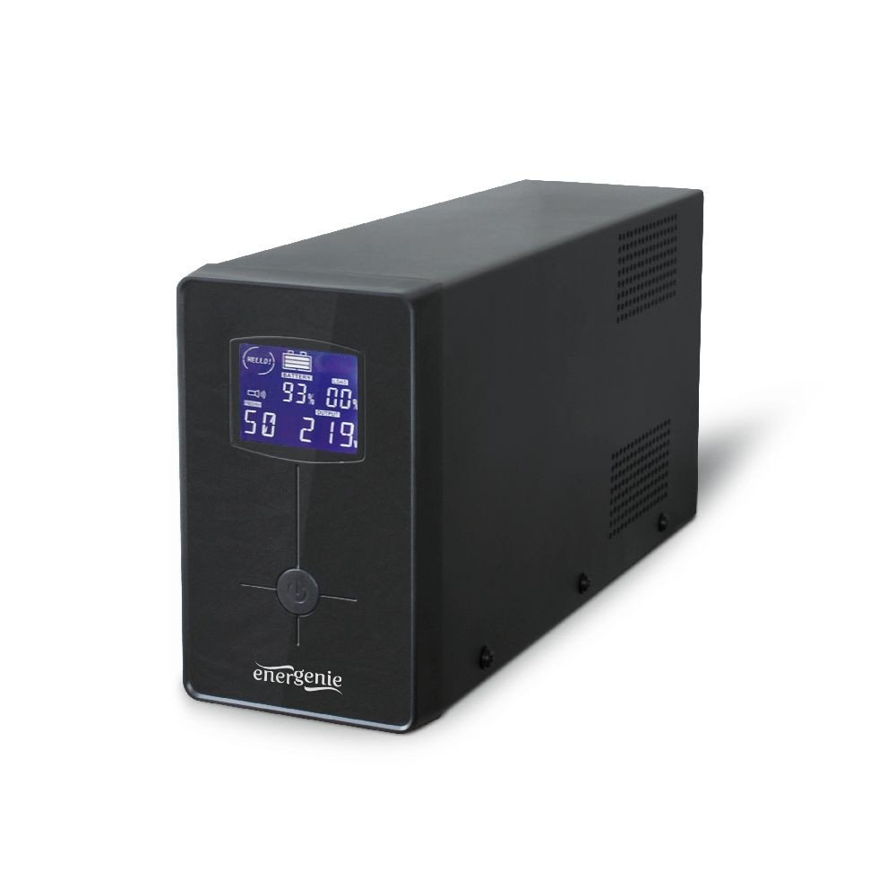 Gembird CE Ups 031 Ups con Pantalla LCD, 650 Va, Negro